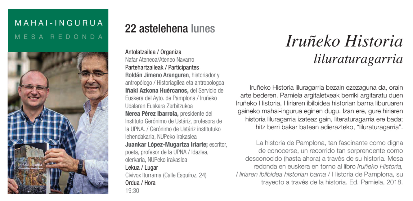 Iruneko historia mahai ingurua 2018 1