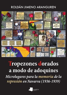 Tropezones dorados a modo de adoquines